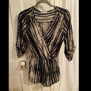 Black & white romper